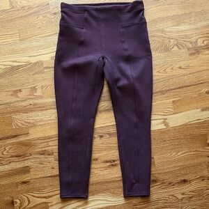 SPANX High-Rise Burgundy Leggings